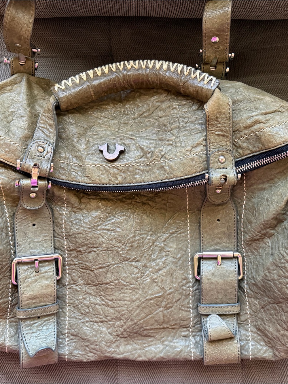 Rare True Religion Leather Satchel – Employee Sale / Discontinued Style